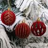 6pcs/Box Velvet Ball Christmas Gifts Boxes Pendant Plastic Christmas Gift Christmas Tree Ornament