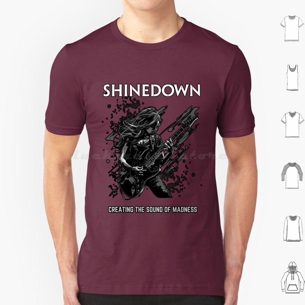 Creating The Sounds Of Madness T Shirt Cotton Men Women DIY Print Shine Down Rockband Rockmusic Fan Band