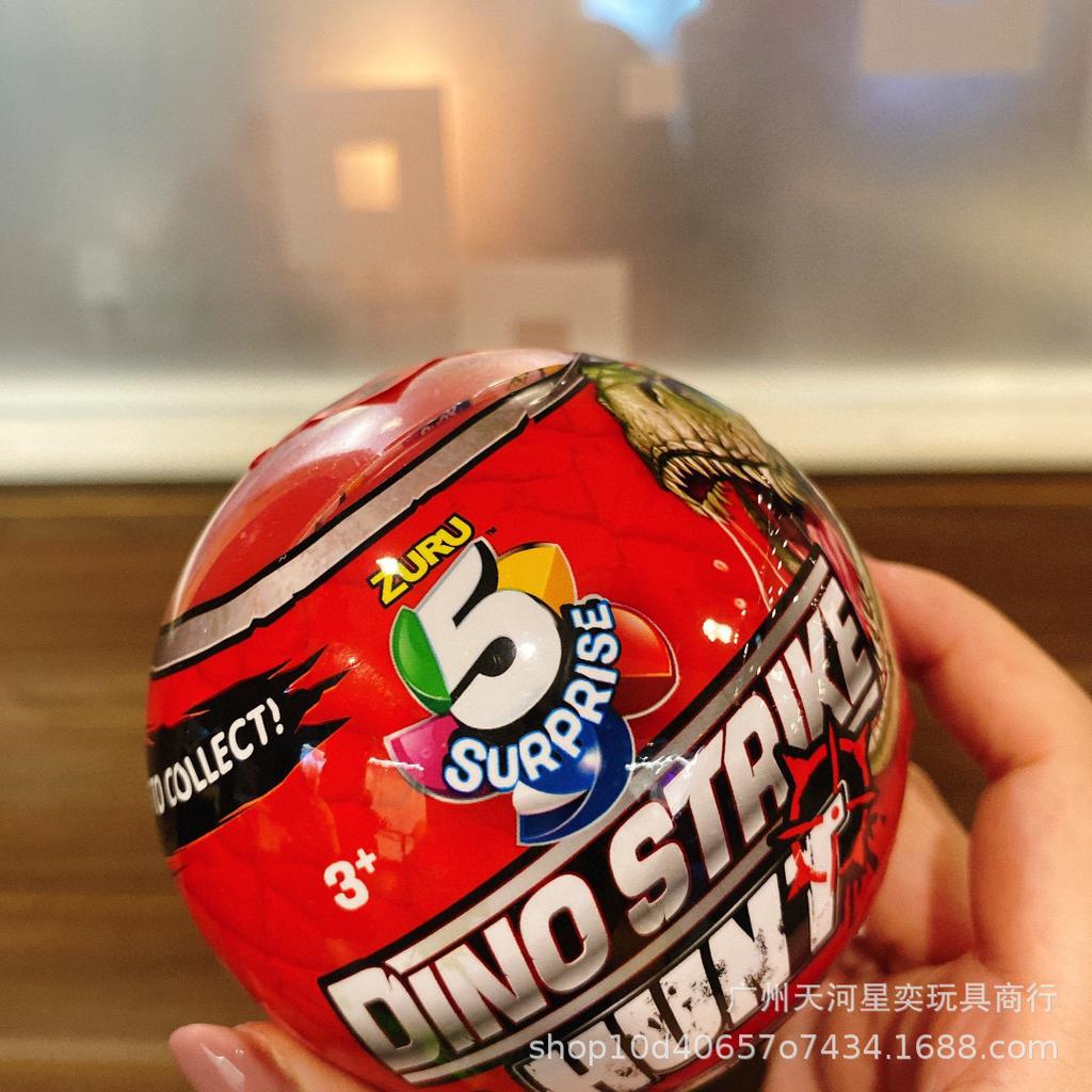 Zuru Authentic New Zealand 5 Surprise Dino Strike Mystery Egg Blind Box 10 Collectible Dinosaur Hunting Assemble Toys Gift
