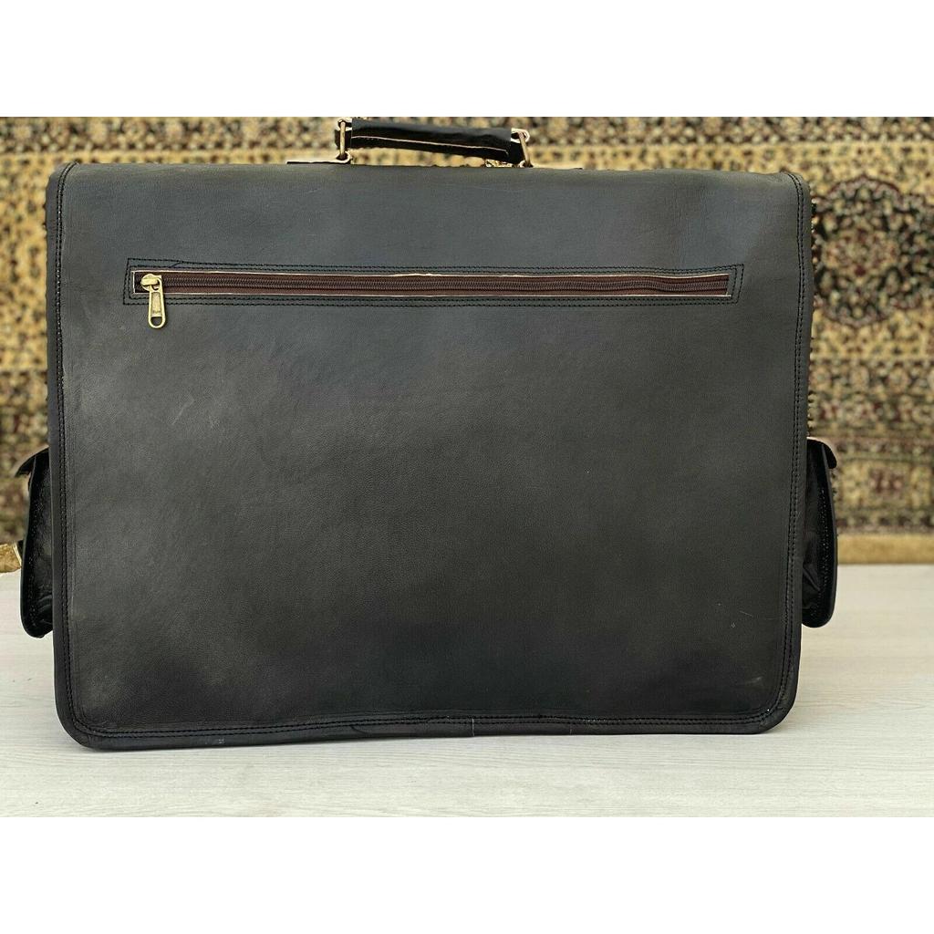 Leather Shoulder Satchel Laptop Bag Messenger (Handmade Bag) Men Vintage