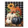 Briarwood Lane Осенний клетчатый тыквы Садовый флаг на Хэллоуин