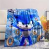 Sonic Lightning Flannel Blanket, High quality Comfortable for All Seasons, Home Decor, Warmth and Comfort
