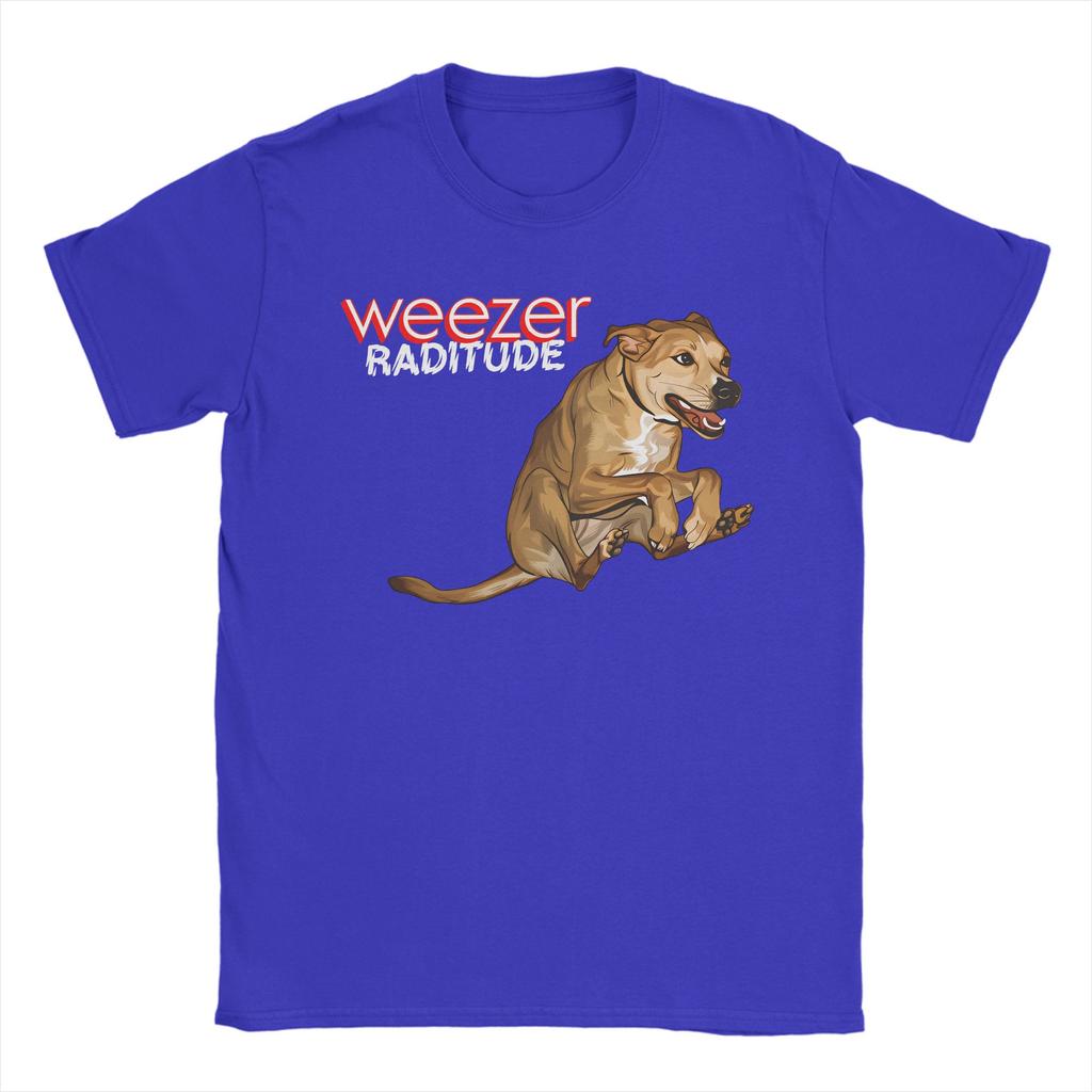 Weezer Ratitude Dog Album Mens T Shirts Humor Tees Short Sleeve Crewneck TShirt Pure Cotton Plus Size Clothing