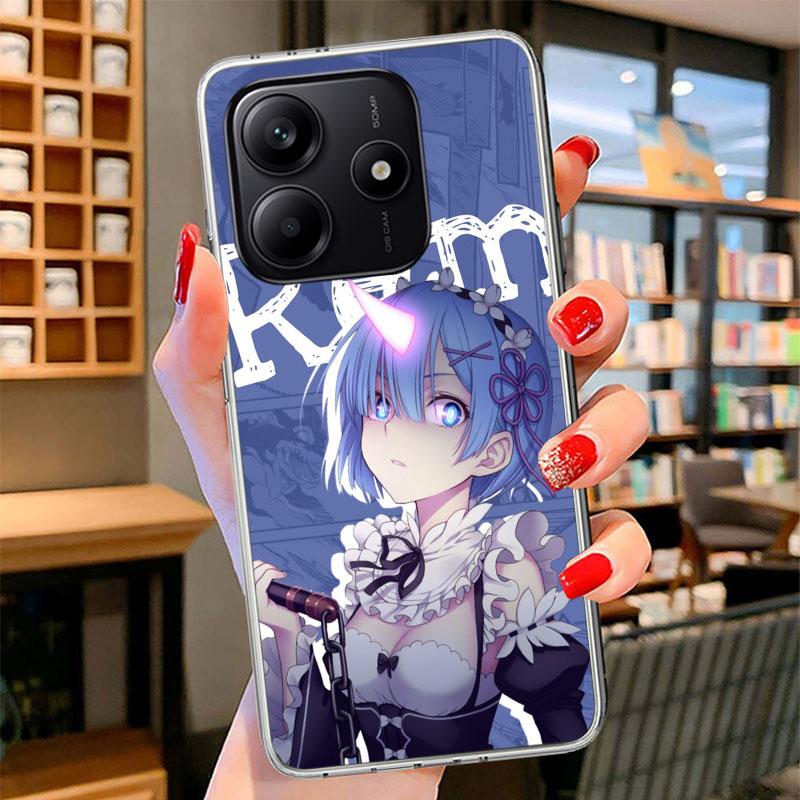 Чехол для телефона R-Rem Re Zero Аниме для Xiaomi Redmi Note 15 14 13 12 11 10 Pro Plus 14S 12S 11S 11T 11E 10S Мягкий Чехол-Оболочка Redmi