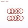 10PCS Silicone O RING For Coffee 43.6*35*4.3 Mm O-Ring VMQ Gasket Seal Thickness 4.3mm ORing Red Rubber
