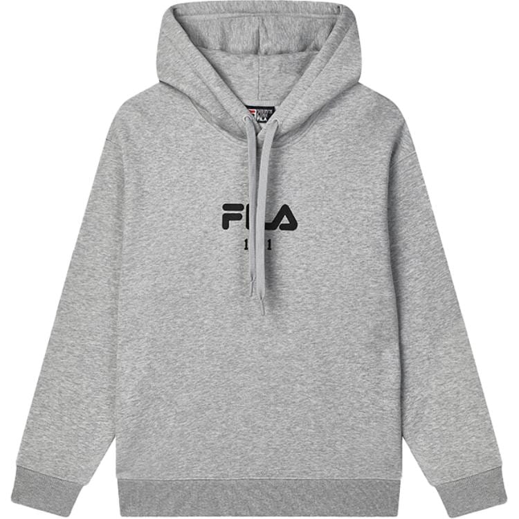 Fila ОРИГИНАЛЬНЫЙ Свитшот с капюшоном и длинным рукавом, с подкладкой из флиса, свободного кроя, из вязаной ткани, с логотипом-буквой, комфортный, мягкий, унисекс F51M449202F-MG