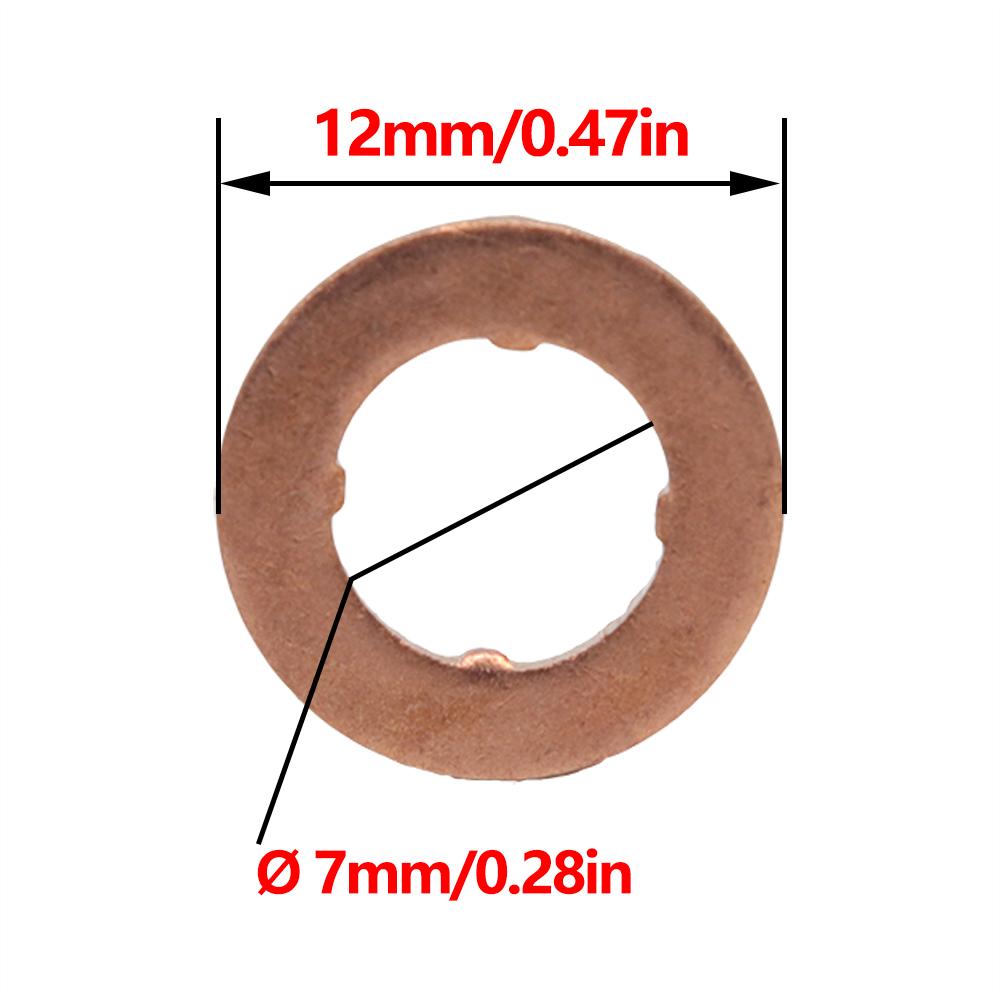 Fuel Injector Nozzle Copper Gasket O-ring Seal Kit 059130119 059130519 WHT000884 03L130277 059130277 For VW Seat Skoda 1.6