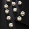 12Pcs Sturdy Washable Plastic Pearls Button for Childrens Clothing and Decorative Craft Applications