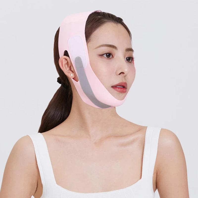 Подтяжка лица с помощью Sleep Face V Shaper Facial Slimming Band Relaxing Shape Lift Уменьшение двойного подбородка Массажная лента для похудения лица