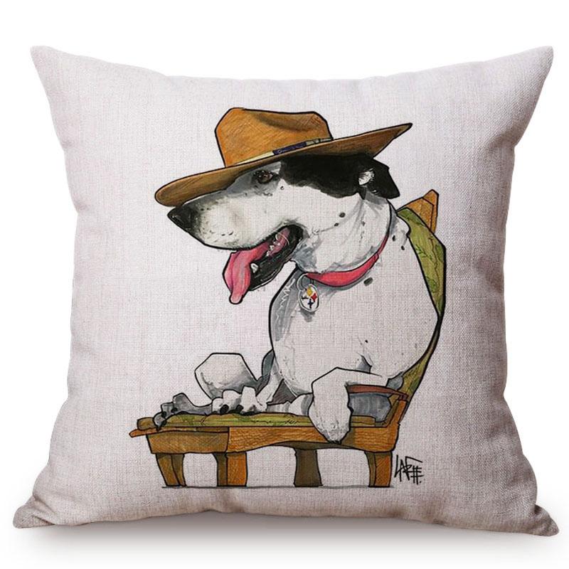 Cartoon Dog Funny Dachshund Cushion Cover, Cute Animal Pillowcase, Children'S Room Sofa Decoration, Throw Pillow Case, Gift
