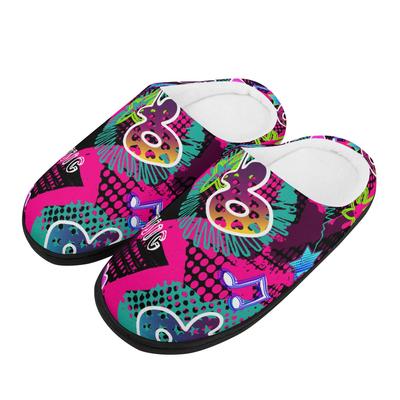 1 пара унисекс теплые плюшевые уютные хлопковые тапочки для дома, мягкие домашние туфли, легкие, противоскользящие, удобные, для ежедневного использования дома зимой