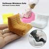 Flocking Dollhouse Accessories 1:12 Mini Lazy Sofa  Doll House Accessories