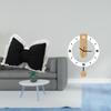 Cushion Sofa with Large Roman Numerals Wall Clock Comfortable Bedside Study Room Office Chair Home