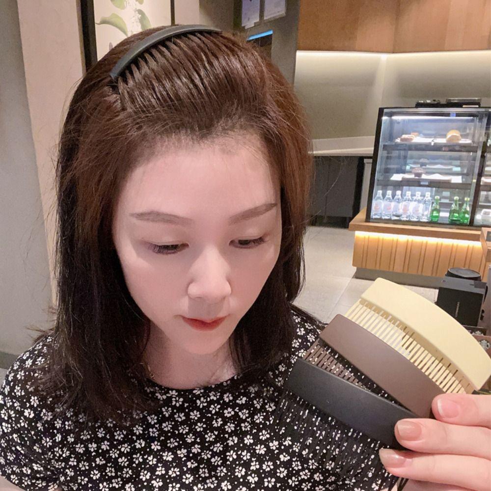 Однотонные фиксированные расчески с зубцами, расческа для укладки волос, головной убор, расческа для детей