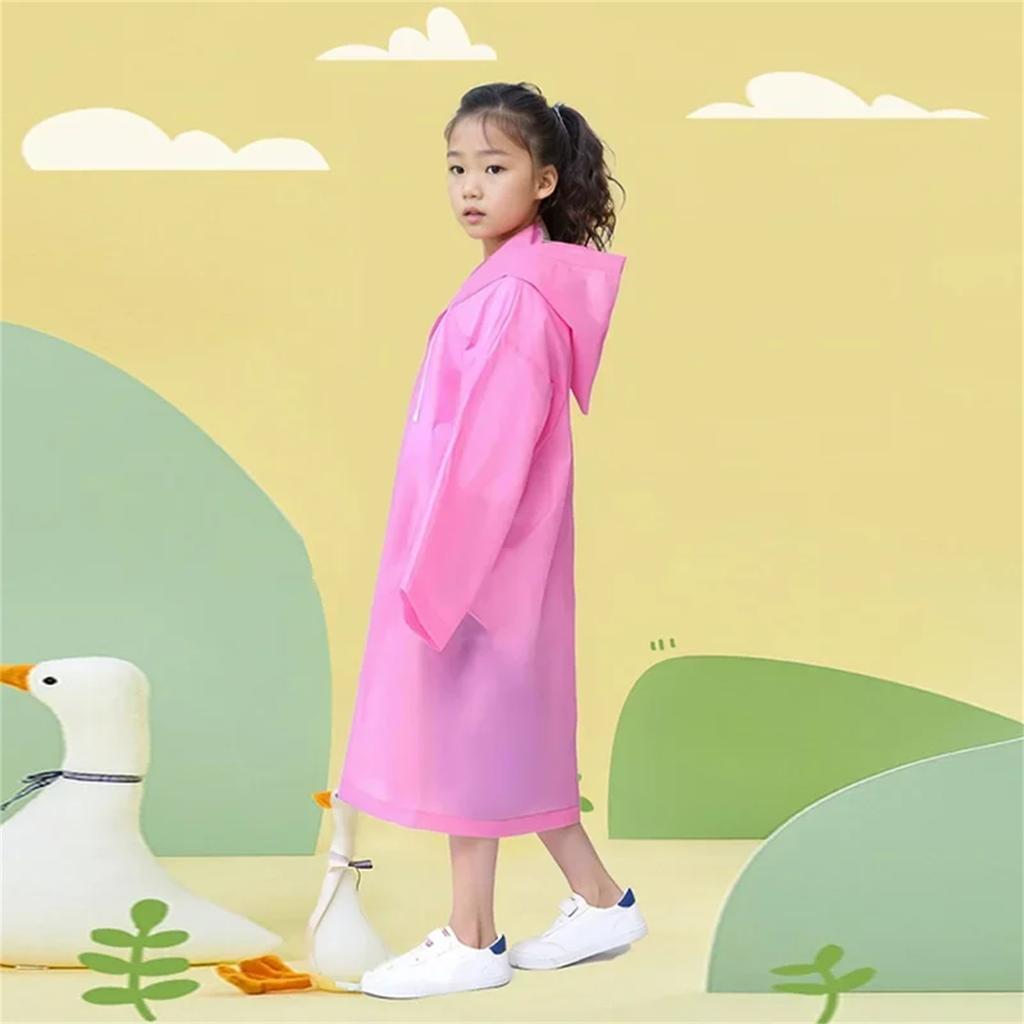 Детский дождевик 6-13 лет для мальчиков и девочек, модные дождевые куртки, уличная портативная легкая одежда, многоразовое пончо