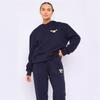 Womens Oversized Hooded Sweatshirt Set With Foil Print Streetwear Tracksuit Loose Fit Casual Sportswear
