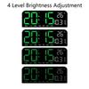 Temperature Electronic Wall Clock Wall-mounted Display Table Clock Digital LED Clocks  for Bedroom