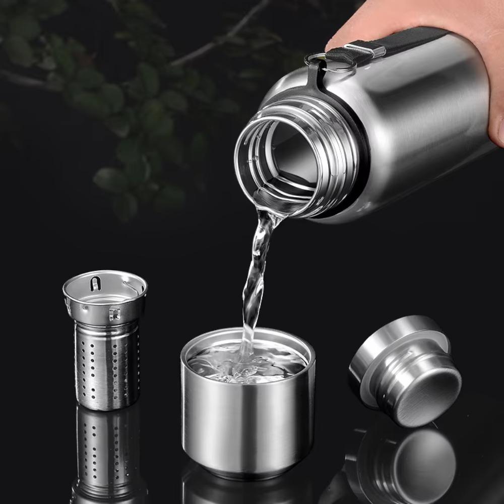 316 Stainless Steel Travel Insulated Cup with Filter Vacuum Flask Sports Thermos Bottle Man
