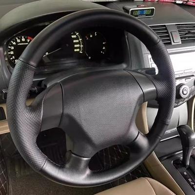 Чехол на руль автомобиля Удобный Дышащий Кожаный Для Honda Accord 7 Odyssey Оплетка на руль Автоаксессуар