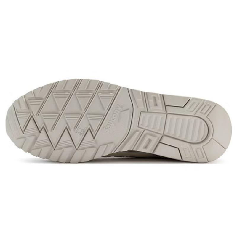 SAUCONY Унисекс низкие ретро повседневные беговые кроссовки Dow 6000X, цвет хаки-коричневый, с амортизацией, нескользящая, износостойкая ткань, кожаный верх S79027-1