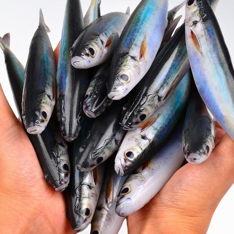 3Pcs Floating Soft Mackerel Baits Fishing Lure Dragging Swinging Swimming Baits Soft Artificial Swimbait Fishing Tackles