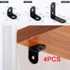 4Pcs 90 Degree Right Angle Bracket Wall Mount Bracket Corner Code Bracket Connector