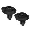 1 Pair Luggage Swivel Casters Mute Swivel Wheels Repalcement for Suitcase Black A52