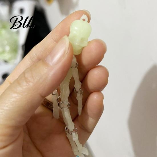 Halloween Party Favors Movable Joints Skeleton Keychain, Glow-in-the-Dark Keyring for Bag Charm Halloween, Handbag Backpack Purse Men Women