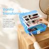 Portable Nail Art Storage Box With Handle Buckle Art Supply Organizer  For Makeup Nail Decoration