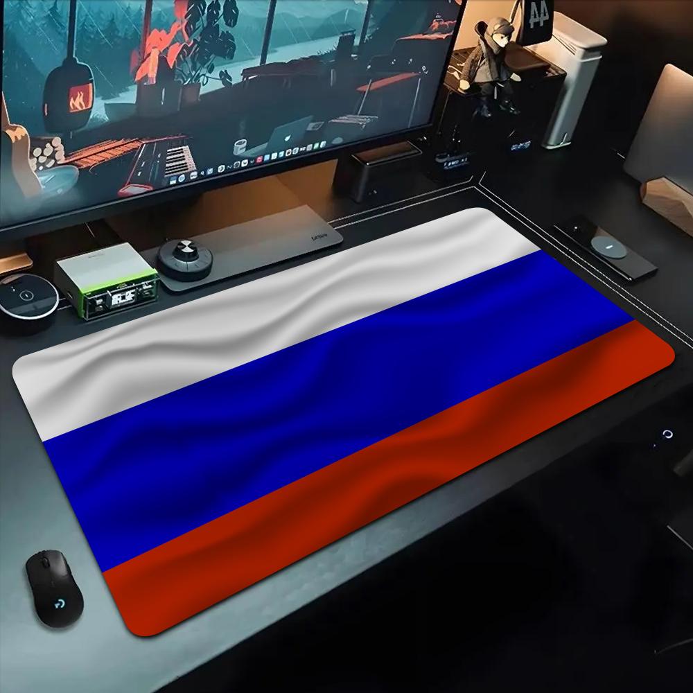 Коврик для мыши с российским флагом 500x1000 мм Большой игровой коврик для мыши Геймерский XL Резиновый Коврик для клавиатуры Отаку Настольный коврик для ноутбука