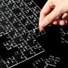 49/121/200/300Pcs Transparent Puzzle Brain Teaser Acrylic Puzzle Clear Blank Puzzle  Adults Kids