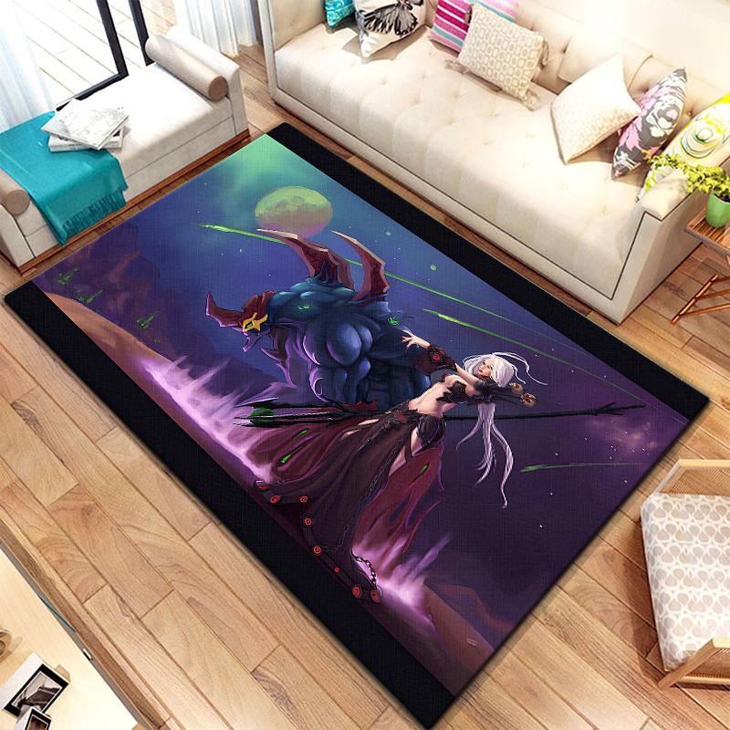 Игровой ковер World of Warcraft для гостиной, коврики для кемпинга, странные вещи, коврик для пикника, противоскользящий коврик для киберспорта, коврик для йоги, подарок для фанатов