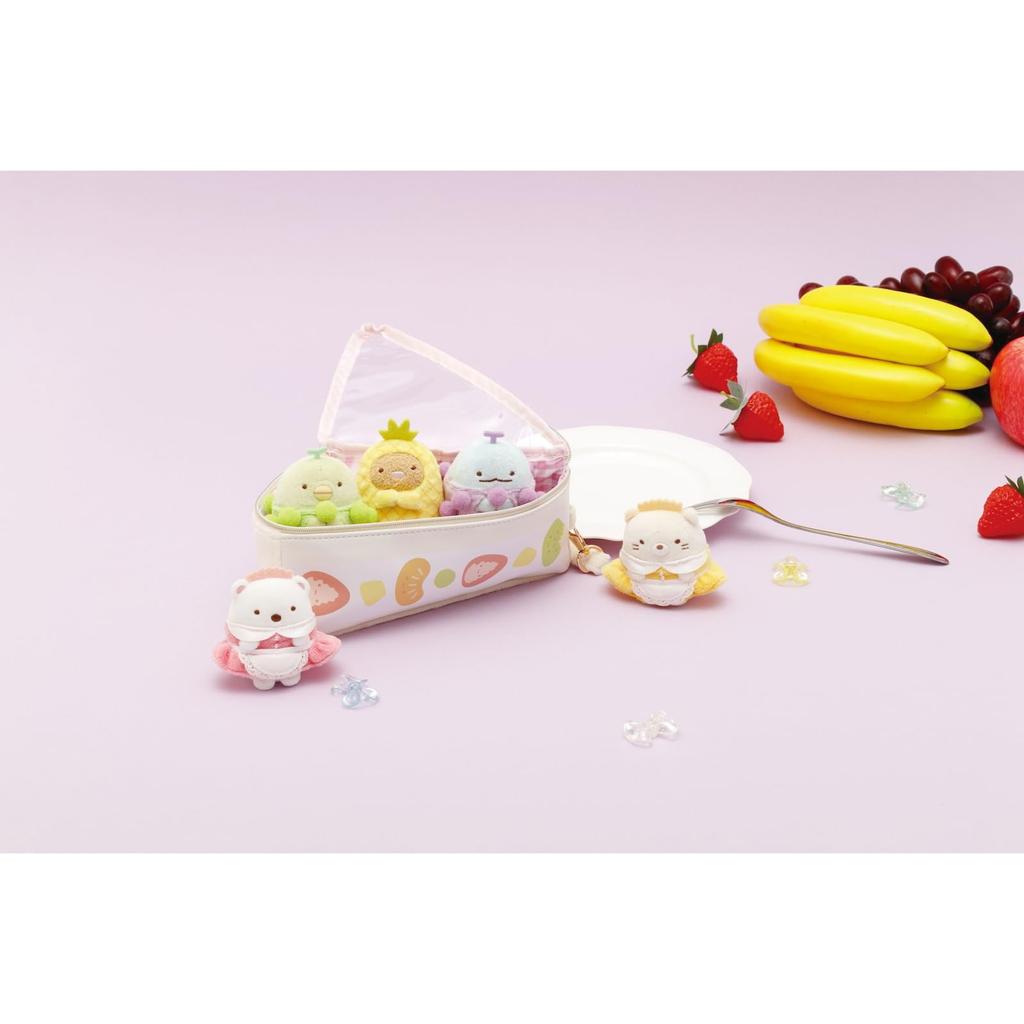Косметичка Sumikko Gurashi SumiColle Сэндвич с фруктами CA77001 В150 x Ш135 x Г75мм San-X "Фруктовое парфе" Прибл.