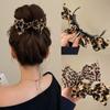1pc Vintage Leopard Print Bow Premium Hair Grab Hair Accessory Is Suitable for Women To Wear