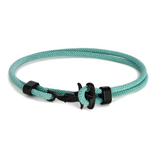 Маленький Свежий Черный Маленький Акула-Молот Браслет Миланская Веревка Многооборотный Регулируемый Шнурок на Руку Работник