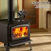5-Blade Stove Fan Heat Powered Quiet Fireplace Fan Home Efficient Heat Circulating Warm Air Wood Burner Fireplace Fan