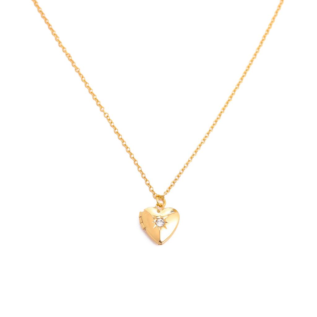 Elegant Heart Photo Locket Chain Necklace Multifuntional Metal Birthstone Jewelry Suitable for Decorating Outfits