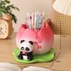 Мультяшная креативная подставка для ручек в виде панды, украшение из смолы, студенческий выпускной, большая емкость, настольное украшение, детский праздничный подарок