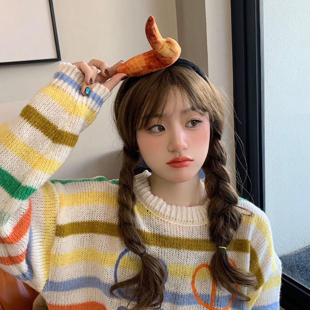 Vegetable Simulated Food Hair Hoop Strawberry Hotdog Headband Personality   Party