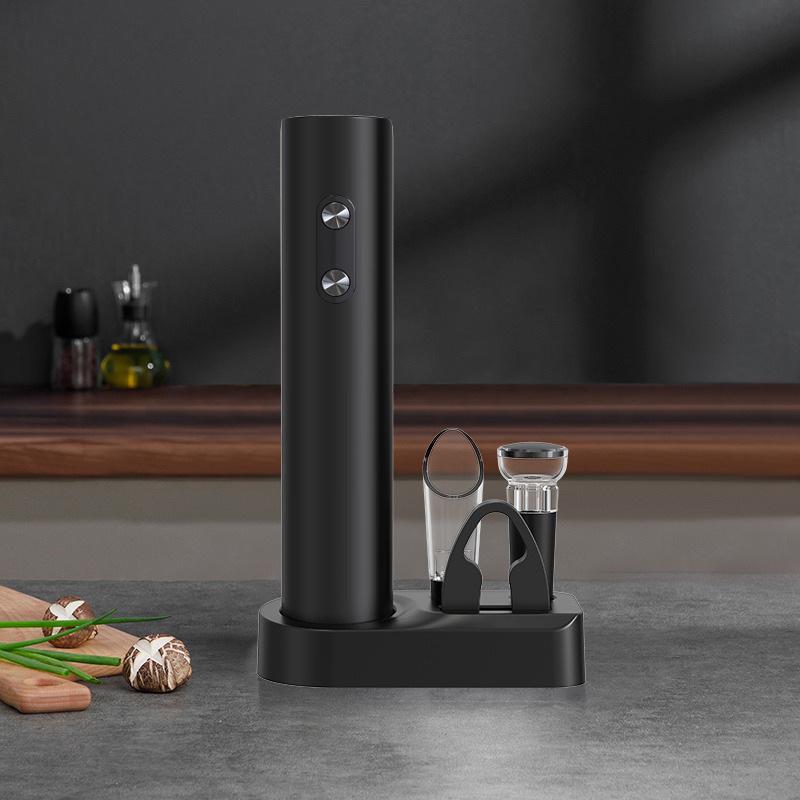 Automatic Electric Wine Opener Gift Set – Includes Corkscrew and Red Wine Opener in a Household Box.