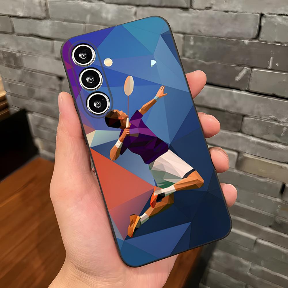 Sport Badminton Cool Phone Case For Samsung S26 S25 Plus S20 S20 Plus S22 Ultra S23 FE S21 Plus S21 Ultra Soft Cover