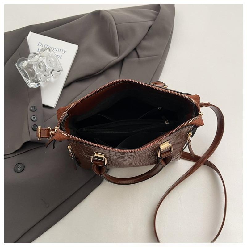 2025 Новая Модная Сумка-тоут с Текстурой Однотонная с Узором Под Камень Большой Вместимости На Одно Плечо Ручная Носимая Через Плечо