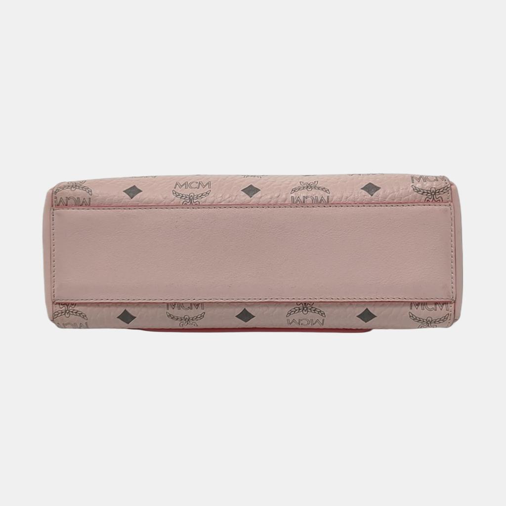 [Pre-Owned] Essential Visetos Original Leather Crossbody Bag Small Pink - Good #U1957U