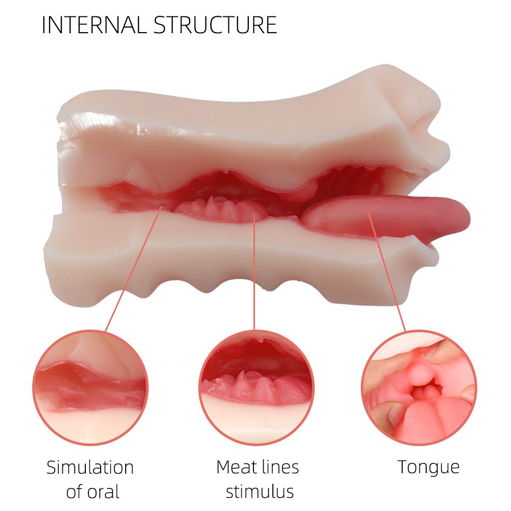 Новый Мужской Мастурбатор Настоящая Карманная Киска Сексуальный Рот Искусственный Вагинальный Секс-Игрушки Для Взрослых для Мужчин Интимные