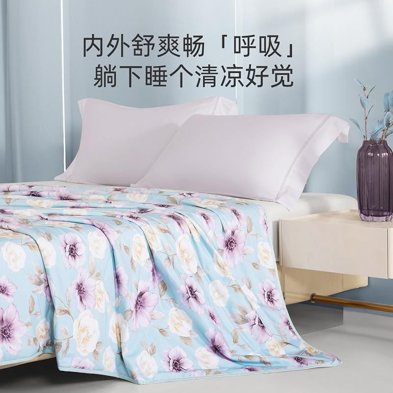 Cotton printed delicate summer quilt: Southern Flower Language