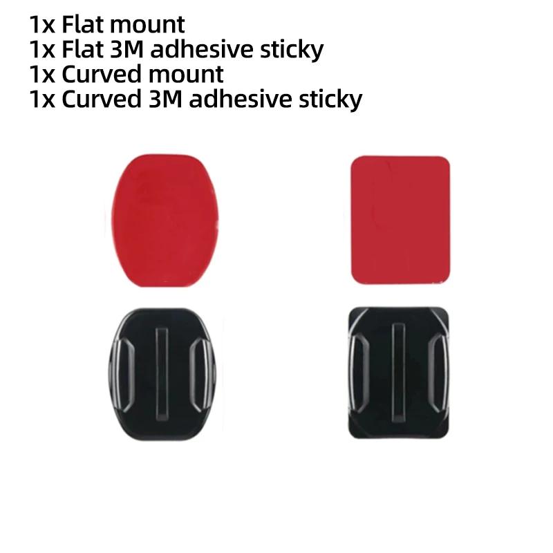 Наклейка Регулировочный рычаг Винт Основание Замок J Кронштейн Для GoPro Hero 12 11 10 9 8 7 6 5 4 3 Insta360 X2 X3 DJI Osmo Экшн Камера