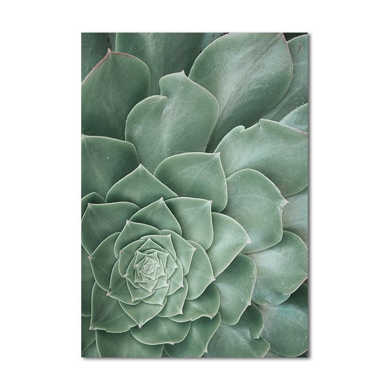 Скандинавские тропические растения, цветы, скандинавский постер, настенный художественный принт, зеленые листья, холст, картина для украшения гостиной, картина