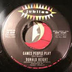 7inch Record DONALD HEIGHT Games People Play JB5648 JUBILEE 1969 US SoulFunk Used