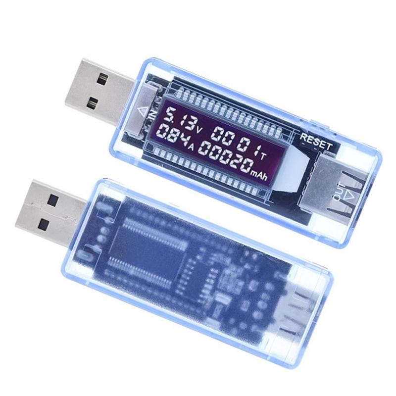 Портативный USB-измеритель мощности с мониторингом напряжения и тока в реальном времени для тестирования электроники