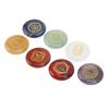 Chakra Stones Seven Chakra Energy Healing Stone Aura Rune Stone Amulet Decoration